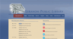 Desktop Screenshot of lebanonlibrary.org